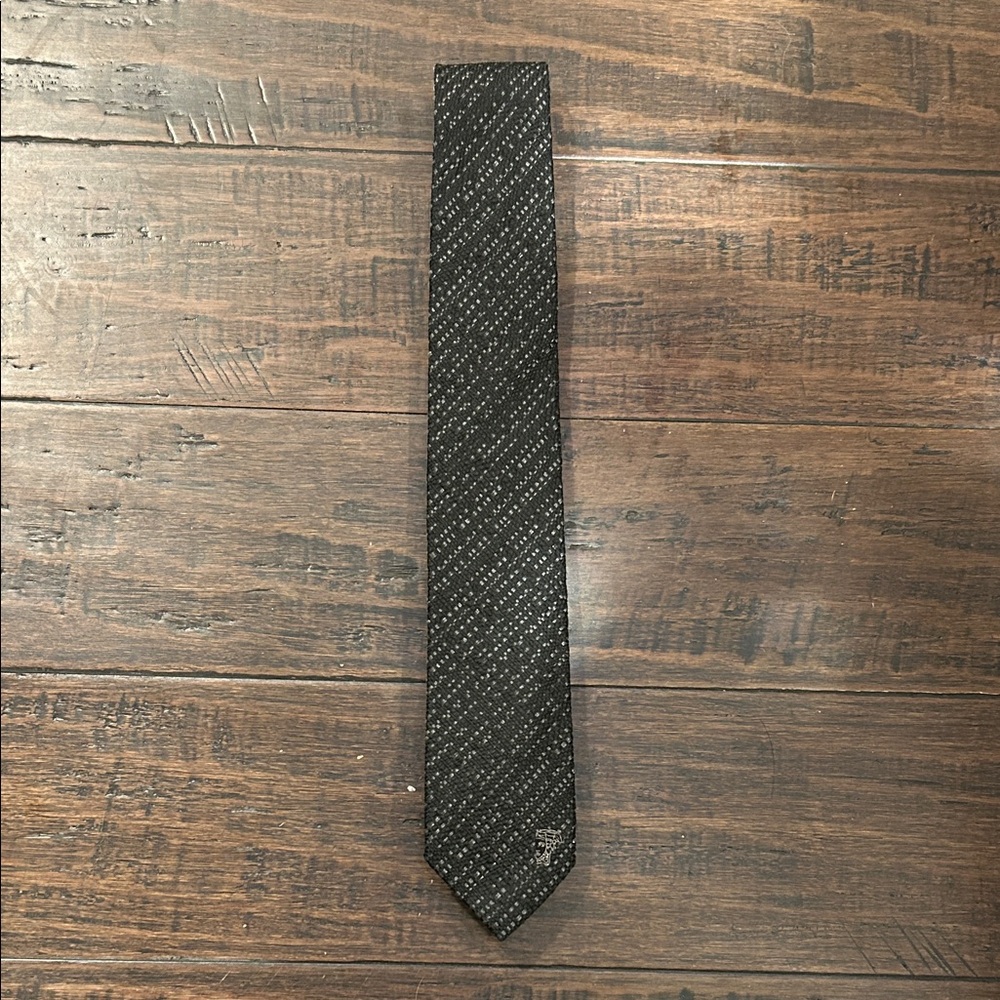 Versace Collection Black Patterned Tie